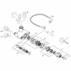 Grohe Grohtherm XL Thermostat-Batterie, Chrom -GROHE Geschäft 58580446 3