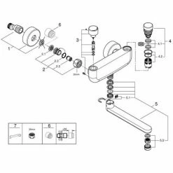 Grohe Eurosmart CT Selbstschluss-Waschtischbatterie, Mit Mischung Und Variabel Einstellbarem Tempera -GROHE Geschäft 58580449 3