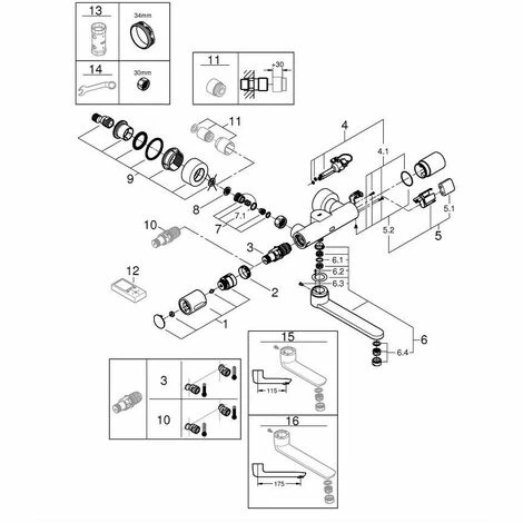 Grohe Eurosmart Cosmopolitan E Special Infrarot-Elektronik Waschtisch-Wandarmatur Grohe Eurosmart Cosmopolitan E Special Infrarot-Elektronik Waschtisch-Wandarmatur -GROHE Geschäft 58580452 2