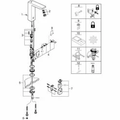 Grohe Eurocube E Infrarot-Elektronik Für Waschtisch Mit Mischung Und Variabel Einstellbarem Temperat -GROHE Geschäft 58580453 3
