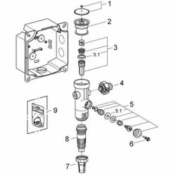 Grohe Druckspüler Für WC, Für Niederdruck Mit Vorabsperrung -GROHE Geschäft 58580456 3