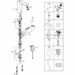 Grohe Eurocube E Infrarot-Elektronik Für Waschtisch Mit Mischung Und Variabel Einstellbarem Temperat -GROHE Geschäft 58580460 3