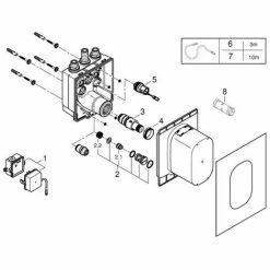 Grohe Eurosmart CE Unterputzkörper, Thermostatische Mischung -GROHE Geschäft 58580467 2