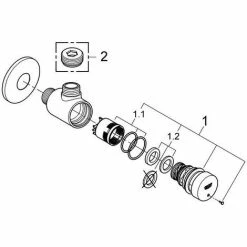 Grohe Euroeco CT Selbstschluss-Brauseventil, Aufputz-Montage, Chrom 8 Grohe Euroeco CT Selbstschluss-Brauseventil, Aufputz-Montage, Chrom -GROHE Geschäft 58580469 3