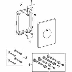 Grohe Skate Abdeckplatte, Chrom -GROHE Geschäft 58580471 3