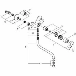 Grohe Eurosmart Einhand-Spültischbatterie, Chrom 4 Grohe Eurosmart Einhand-Spültischbatterie, Chrom -GROHE Geschäft 58605652 3