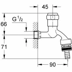 Grohe Armaturenkombination, DN15 Rohrbelüfter Bauform C, Chrom -GROHE Geschäft 58605706 4