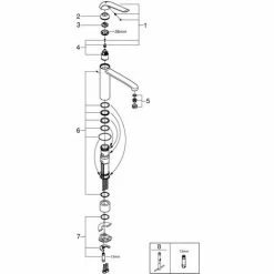 Grohe Euroeco Special Einhand-Waschtischbatterie, -GROHE Geschäft 58605802 3