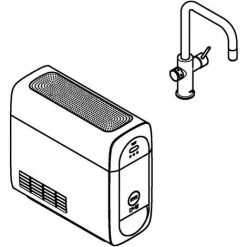 Grohe Blue Home U-Auslauf Starter Kit, Auszb. Mousseur BT/WIFI U-Auslauf, Chrom -GROHE Geschäft 58605835 3