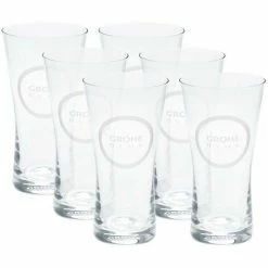 Grohe Blue Wassergläser (6 Stück), Mit GROHE Blue Dekor