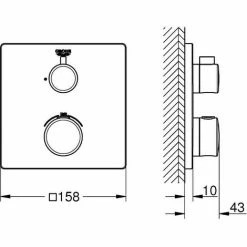 Grohe Grohtherm Thermostat Mit 1 Absperrventil -GROHE Geschäft 58605863 3