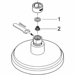 Grohe Rainshower Cosmopolitan 160 Kopfbrause 4 Strahlarten, Chrom -GROHE Geschäft 58605871 3