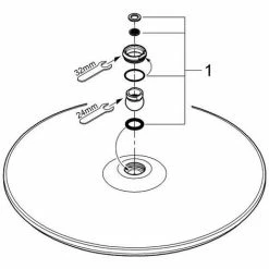 Grohe Rainshower Cosmopolitan 400 Kopfbrause, Chrom -GROHE Geschäft 58605920 3
