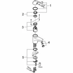 Grohe Euroeco Special Sicherheitsmischbatterien Einhand-Sicherheitsmischbatterie Für Waschtisch, Gla -GROHE Geschäft 58605932 3