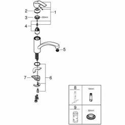 Grohe Eurosmart Einhand-Spültischbatterie, Chrom -GROHE Geschäft 58605958 3