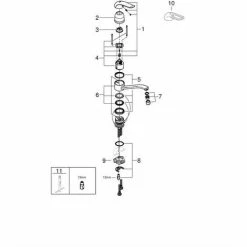 Grohe Euroeco Special Einhand-Spültischbatterie, Mit Temperaturbegrenzer, Chrom -GROHE Geschäft 58605993 3