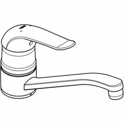 Grohe Euroeco Special Einhand-Spültischbatterie, Mit Temperaturbegrenzer, Chrom -GROHE Geschäft 58605993 4