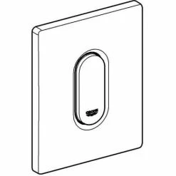 Grohe Arena Cosmopolitan Betätigungsplatte, Mattchrom 4 Grohe Arena Cosmopolitan Betätigungsplatte, Mattchrom -GROHE Geschäft 58605998 3