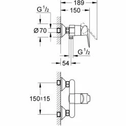 Grohe Pack Einhebelarmatur + Komplettes Brauseset 2 Düsen Tempesta 100 (MitigeurD1-TEMPESTA2) 5 Grohe Pack Einhebelarmatur + Komplettes Brauseset 2 Düsen Tempesta 100 (MitigeurD1-TEMPESTA2) -GROHE Geschäft 63440096 4
