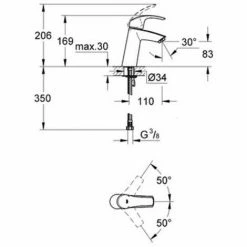 Grohe Eurosmart 2er-Set Einhand-Waschbeckenmischer, Größe M (23324001-DUO) -GROHE Geschäft 64343775 3