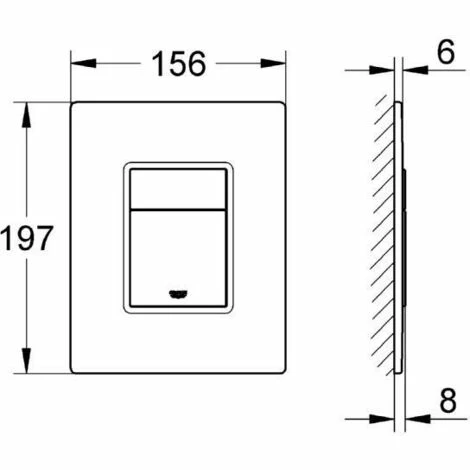 Grohe Skate Cosmopolitan Wc-Spülplatte (38845Ks0) Grohe Skate Cosmopolitan Wc-Spülplatte (38845Ks0) -GROHE Geschäft 65847471 2