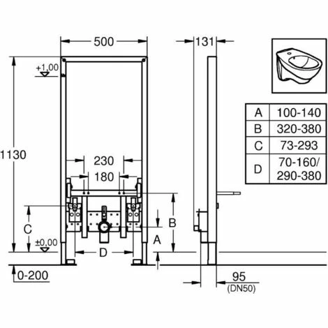 Grohe Rapid Sl Element Für Bidet, 1,13 M Bauhöhe (38553001) Grohe Rapid Sl Element Für Bidet, 1,13 M Bauhöhe (38553001) -GROHE Geschäft 65847492 2