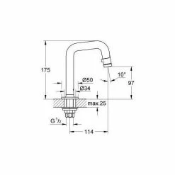 Grohe Universal Waschtisch-Standventil, 1/2″ (20202000) -GROHE Geschäft 65847544 3