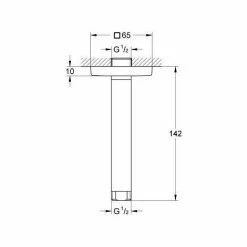 Grohe Rainshower Deckenauslass Länge 142 Mm (27485000) -GROHE Geschäft 66137197 2