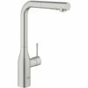 Grohe Essence Spültischarmatur, Herausziehbare Spülbrause Supersteel