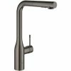 Grohe Essence Spültischarmatur, Ausziehbare Spülbrause Hard Graphite