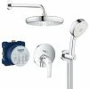 Grohe Eurosmart All-in-1 Brauseset Mit 21 Cm Kopfbrause + 3-Strahl-Handbrause, Chrom (25219001-PERFECT3JETS) 2 Grohe Eurosmart All-in-1 Brauseset Mit 21 Cm Kopfbrause + 3-Strahl-Handbrause, Chrom (25219001-PERFECT3JETS) -GROHE Geschäft 68146882 1