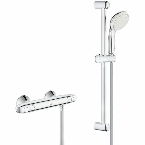 Grohe Grohtherm 1000 Set Brausethermostat + Brauseset komplett 2 Strahlarten Tempesta 100 (34143003-Tempesta) Grohe Grohtherm 1000 Set Brausethermostat + Brauseset Komplett 2 Strahlarten Tempesta 100 (34143003-Tempesta) -GROHE Geschäft 68146937 1