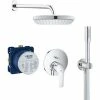 Grohe Eurosmart All-in-1 Brauseset Mit 25 Cm Kopfbrause + 1-Strahl-Handbrause, Chrom (25219001-VITALIOSTICK) 2 Grohe Eurosmart All-in-1 Brauseset Mit 25 Cm Kopfbrause + 1-Strahl-Handbrause, Chrom (25219001-VITALIOSTICK) -GROHE Geschäft 68147059 1