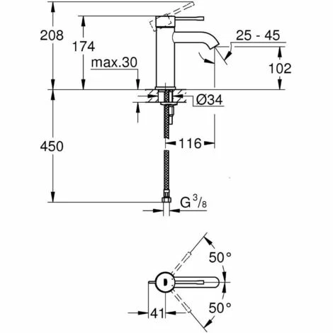 Grohe Essence New - 2er-Set Waschbeckenmischer verchromt (23590001-DUO) Grohe Essence New - 2er-Set Waschbeckenmischer Verchromt (23590001-DUO) -GROHE Geschäft 68147119 4