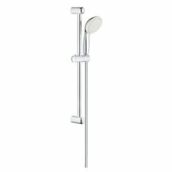 Grohe BauLoop Brausebatterie-Set + Brausestange Mit 2-Strahl-Handbrause + Waschtischbatterie, Chrom (23337000 & 23340000) -GROHE Geschäft 68147273 3