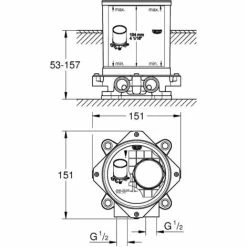 Grohe Essence Wannen-/Brause-Einhandbatterie 1/2 (23491001-Set) 5 Grohe Essence Wannen-/Brause-Einhandbatterie 1/2 (23491001-Set) -GROHE Geschäft 68147324 4