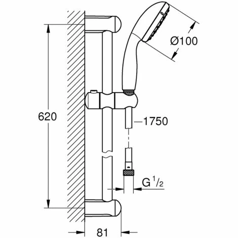 Grohe Grohtherm 1000 Performance Thermostat-Brausebatterie-Set + Tempesta 100 2-Strahl-Brauseset (34777000-Tempesta) Grohe Grohtherm 1000 Performance Thermostat-Brausebatterie-Set + Tempesta 100 2-Strahl-Brauseset (34777000-Tempesta) -GROHE Geschäft 68147365 5
