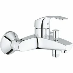Grohe Tempesta 100 Einhand-Wannen-/Brausebatterie + 2-Strahl-Handbrause Mit Wandhalterung, Chrom (32158002-Tempesta3) -GROHE Geschäft 68147367 2