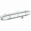 GROHE Grotherm 1000 - New Thermostat- Brausebatterie, DN 12, (wassersparend, Für Die Wandmontage, Sicherheitssperre Bei 38°C), Chrom, 34147003 -GROHE Geschäft 68271611 1