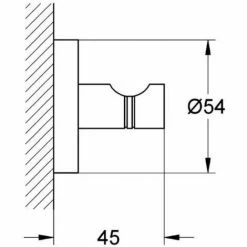 Grohe Set Mit 3 Wandhaken Mit Unsichtbarer Befestigung (40364001) -GROHE Geschäft 68579939 3
