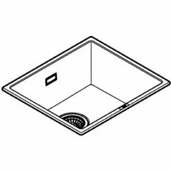 Grohe K700U Kompositspüle, 457x406mm Granit Grau 8 Grohe K700U Kompositspüle, 457x406mm Granit Grau -GROHE Geschäft 68963849 3