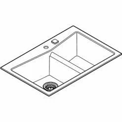 Grohe K700 Kompositspüle, 838x559mm, Einbau Links Granit Grau -GROHE Geschäft 68963977 3