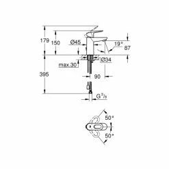 Grohe BAULOOP NEW - Einhebelmischer, 1/2" Für Waschbecken Größe S (23336000) -GROHE Geschäft 71250750 2