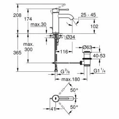 Grohe Essence Miscelatore Monocomando Per Lavabo Taglia S (23589DL1) -GROHE Geschäft 71250754 2
