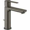Grohe Lineare Wastafelmengkraan Hard Graphite Geborsteld -GROHE Geschäft 71358031 1