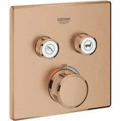 GROHE Grohtherm Smartcontrol Douche Opbouwdeel Vierkant 15,8x4,3x15,8 Cm Warm Sunset Geborsteld