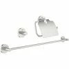 Grohe Essentials Accessoireset 3-in-1 Supersteel -GROHE Geschäft 71384101 1