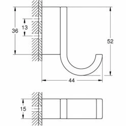 Grohe Selection Haak 1,5x4,4x5,2 Cm Warm Sunset Geborsteld -GROHE Geschäft 71384140 3