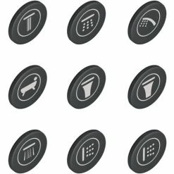 Grohe Smartcontrol Druktoetsen Inbouw 9 Symbolen Graniet Look