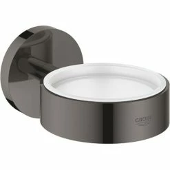 Grohe Essentials Glas/zeepschaalhouder Hard Graphite